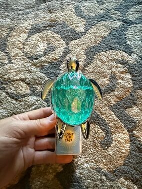 Bath & Body Works Teal Turtle Light-Up Accent
